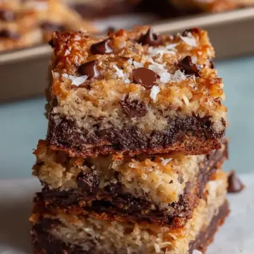 Irresistibly Chewy German Chocolate Cookie Bars