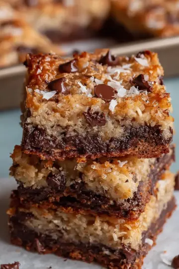 Irresistibly Chewy German Chocolate Cookie Bars