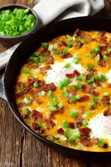 Loaded Baked Potato Breakfast Skillet
