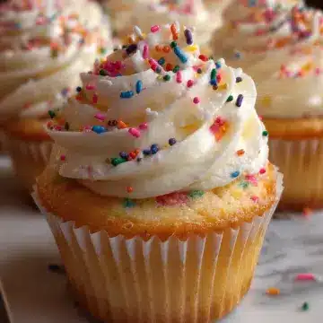 Simple Funfetti-Style Cupcakes
