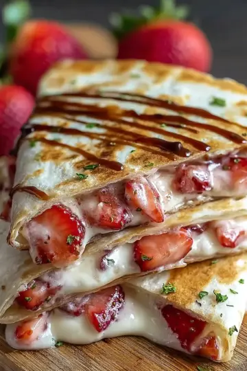 Indulgent Strawberry Cream Cheese Quesadillas: An Incredible 5-Step Recipe