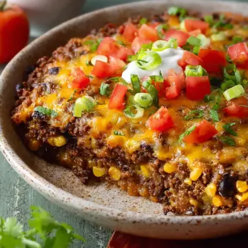 Irresistible Mexican Hamburger Casserole