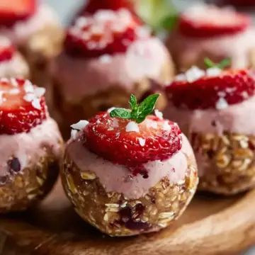 Strawberry Cheesecake Energy Bites