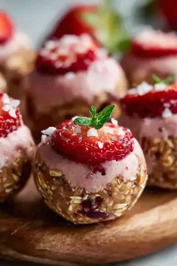 Strawberry Cheesecake Energy Bites