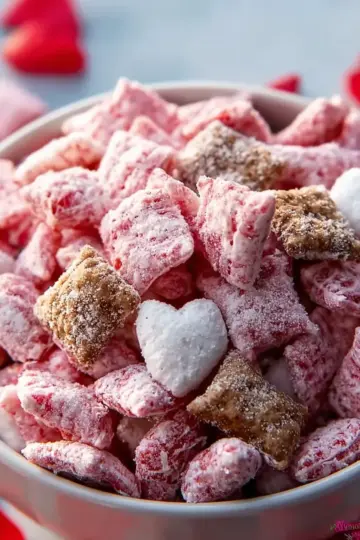 Strawberry Cheesecake Puppy Chow