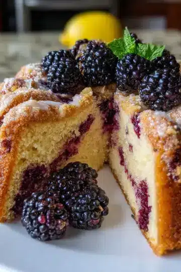 Blackberry Lemon Coffee Cake