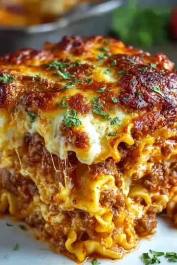 Homemade Cowboy Lasagna Recipe – Easy Cheesy Baked Pasta