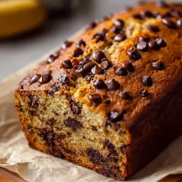 Best Chocolate Chip Cottage Cheese Banana Bread
