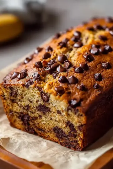 Best Chocolate Chip Cottage Cheese Banana Bread