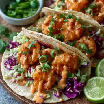 Spicy Bang Bang Shrimp Tacos