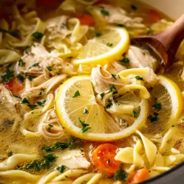 Best Chicken Noodle Soup with Lemon
