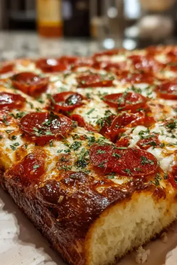 New York Bakery-Style Sicilian Pizza