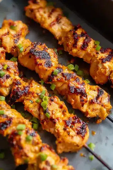 Tasty Air Fryer Bang Bang Chicken Skewers