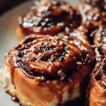 Chocolate Caramel Cinnamon Rolls