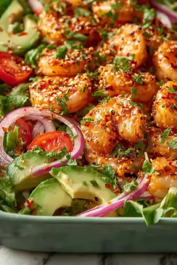 Juicy Bang Bang Shrimp Salad