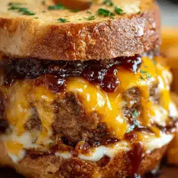 Homemade Meatloaf Sandwich Recipe – Cheesy Garlic BBQ Style