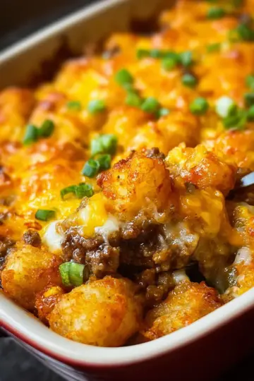 Cowboy Tater Tot Casserole – Cheesy Beef and Spicy Jalapeño Bake