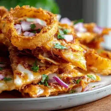 Onion Ring Chips Quesadillas with Cheesy Goodness Recipe